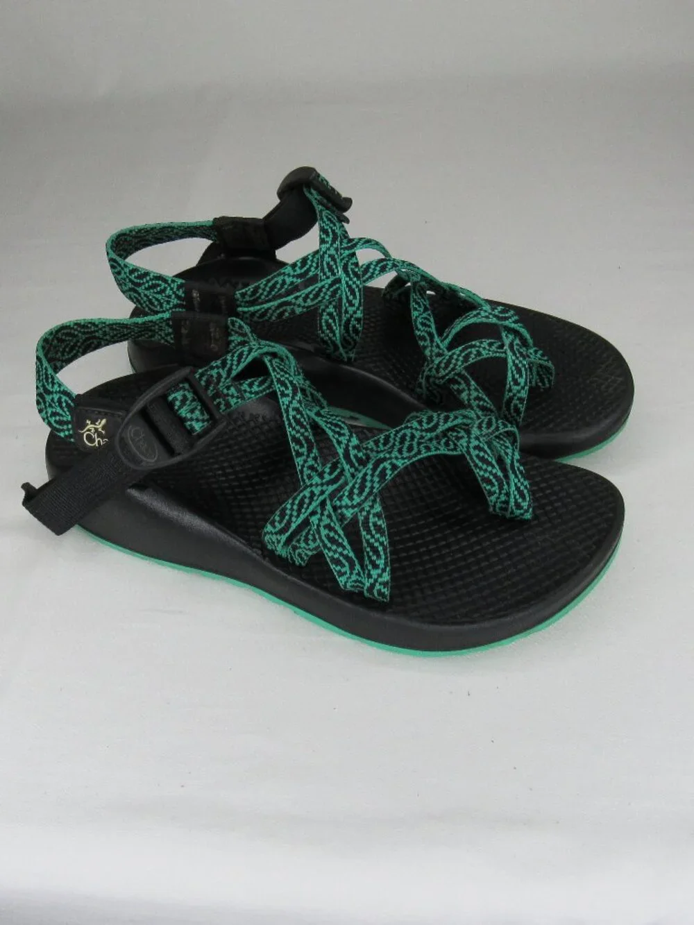 Chaco Green ZX/3 Strappy Sport Sandal Women's 6 Made in USA - Picture 1 of 9